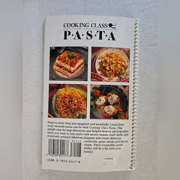 Cooking Class Pasta Cookbook Recipe Book - Picture 2 of 5